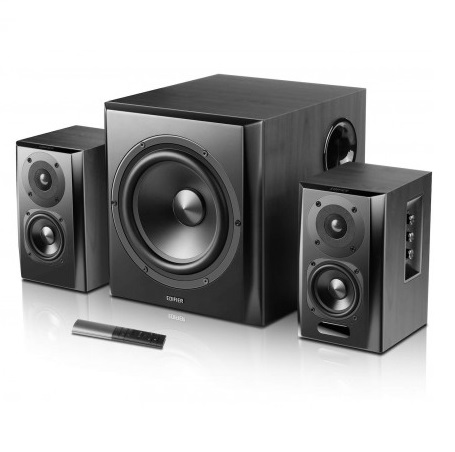 רמקולים סטריאו עם בלוטוס EDIFIER S351DB 150W 2.1 SURROUND SOUND Bluetooth SPEAKER SYSTEM Black